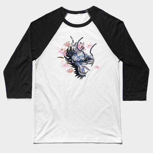 Chinese dragon Baseball T-Shirt by obscurite